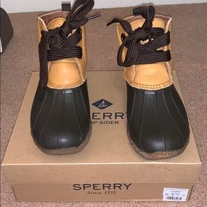 Brand new ; never worn Sperry booties!